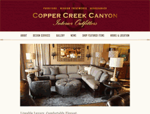 Tablet Screenshot of coppercreekcanyon.com